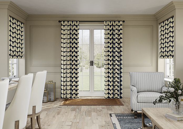 Orla Kiely Jumbo Solid Stem, Whale - Made to Measure Curtains - Image 3